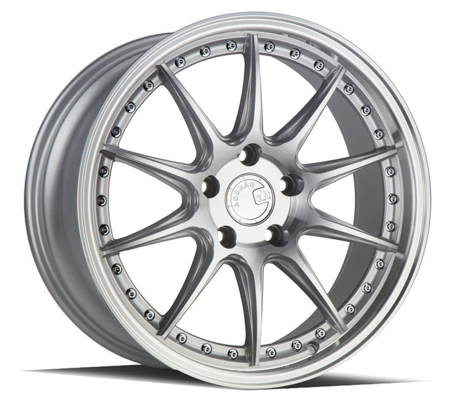 Aodhan DS07 19X8.5 5X114.3 +35 Offset Wheel - Silver w/Machined Face - Aodhan Aftermarket Wheel