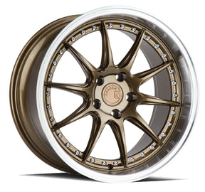 Aodhan DS07 19X9.5 5X114.3 +15 Offset Wheel - Bronze w/Machined Lip - Aodhan Aftermarket Wheel