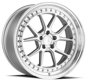 Aodhan DS08 18X8.5 5X100 +35 Offset Wheel - Silver w/Machined Face - Aodhan Aftermarket Wheel