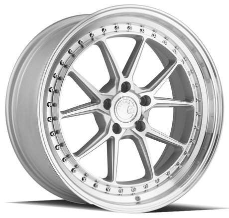 Aodhan DS08 19X8.5 5X114.3 +35 Offset Wheel - Silver w/Machined Face - Aodhan Aftermarket Wheel