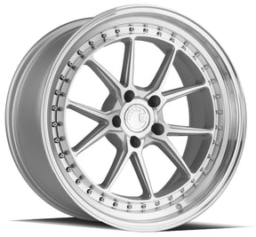 Aodhan DS08 19X9.5 5X120 +35 Offset Wheel - Silver w/Machined Face - Aodhan Aftermarket Wheel
