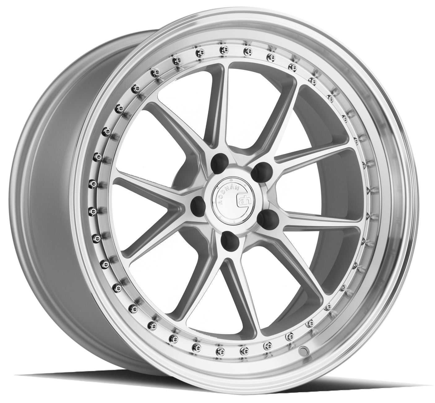 Aodhan DS08 19X9.5 5X114.3 +22 Offset Wheel - Silver w/Machined Face - Aodhan Aftermarket Wheel
