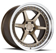 Aodhan DS09 18X10.5 5X114.3 +15 Offset Wheel - Bronze w/Machined Lip - Aodhan Aftermarket Wheel