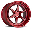 Aodhan DS09 18X10.5 5X114.3 +15 Offset Wheel - Candy Red w/ (Chrome Rivets) - Aodhan Aftermarket Wheel