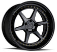Aodhan DS09 18X10.5 5X114.3 +15 Offset Wheel - Gloss Black W /Gold Rivets - Aodhan Aftermarket Wheel