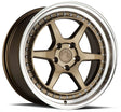 Aodhan DS09 18X8.5 5X114.3 +35 Offset Wheel - Bronze w/Machined Lip - Aodhan Aftermarket Wheel