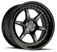 Aodhan DS09 18X8.5 5X114.3 +35 Offset Wheel - Gloss Black W /Gold Rivets - Aodhan Aftermarket Wheel