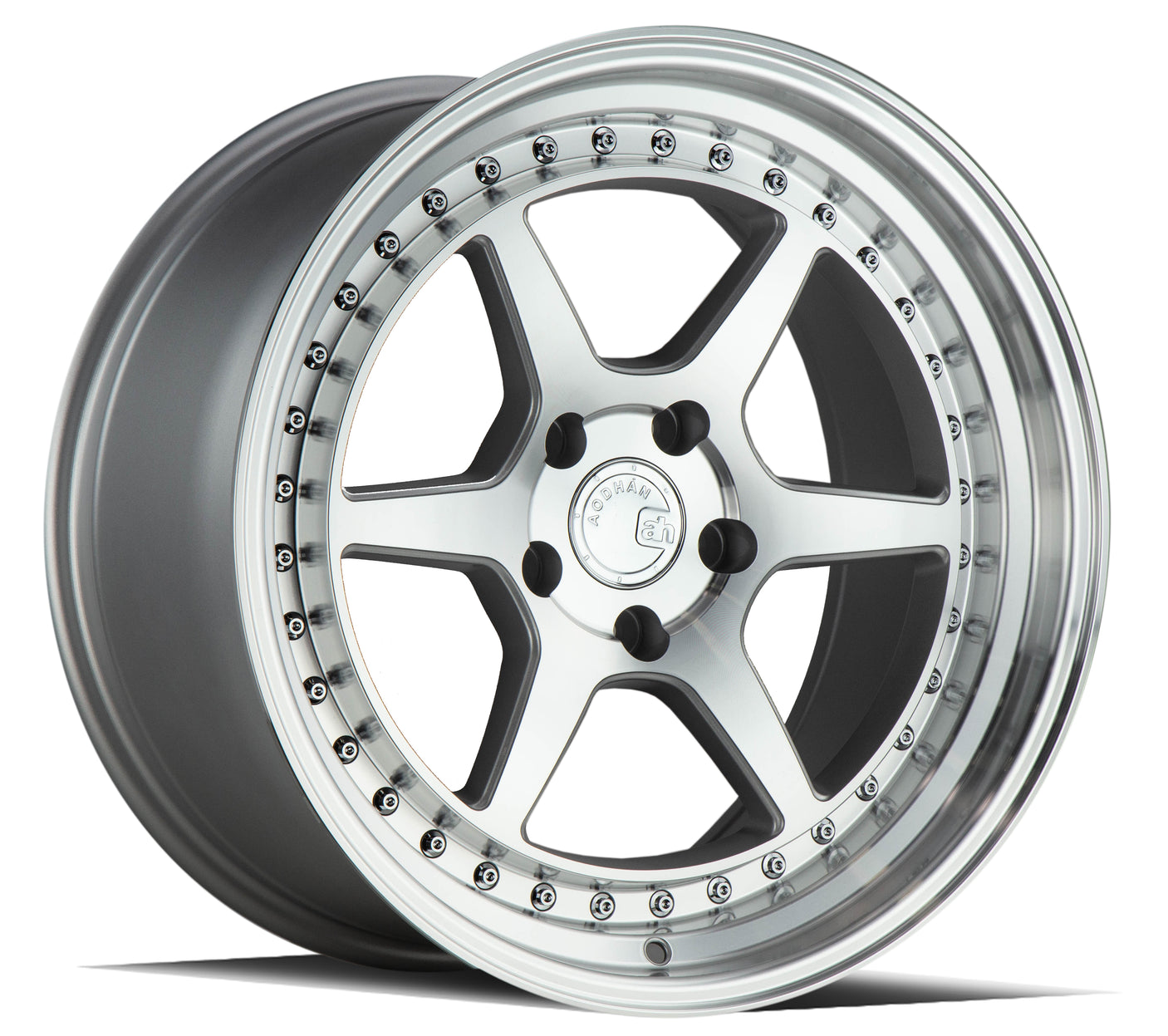 Aodhan DS09 18X8.5 5X100 +35 Offset Wheel - Silver w/Machined Face - Aodhan Aftermarket Wheel