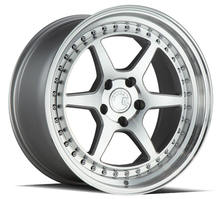 Aodhan DS09 18X8.5 5X114.3 +35 Offset Wheel - Silver w/Machined Face - Aodhan Aftermarket Wheel