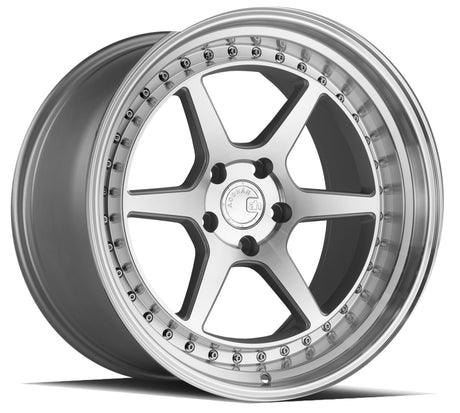 Aodhan DS09 19X11 5X114.3 +22 Offset Wheel - Silver w/Machined Face - Aodhan Aftermarket Wheel