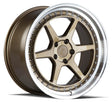 Aodhan DS09 18X9.5 5X114.3 +22 Offset Wheel - Bronze w/Machined Lip - Aodhan Aftermarket Wheel