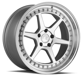 Aodhan DS09 18X9.5 5X114.3 +15 Offset Wheel - Silver w/Machined Face - Aodhan Aftermarket Wheel