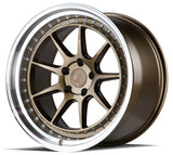 Aodhan DS-X 18X10.5 5X114.3 +15 Offset Wheel - Bronze w/Machined Lip