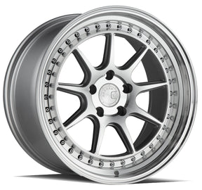 Aodhan DS-X 18X10.5 5X114.3 +22 Offset Wheel - Silver w/Machined Face