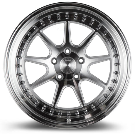 Aodhan DS-X 18X10.5 5X114.3 +15 Offset Wheel - Silver w/Machined Face