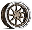 Aodhan DS-X 18X8.5 5X100 +35 Offset Wheel - Bronze w/Machined Lip