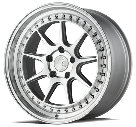Aodhan DS-X 18X8.5 5X114.3 +35 Offset Wheel - Silver w/Machined Face