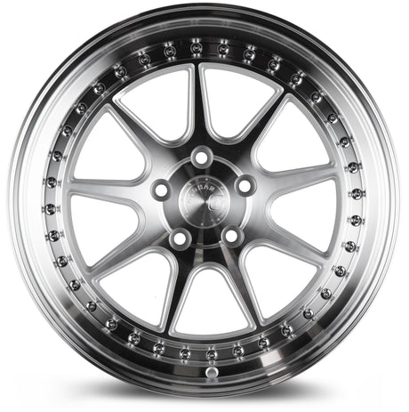 Aodhan DS-X 18X9.5 5X114.3 +30 Offset Wheel - Silver w/Machined Face