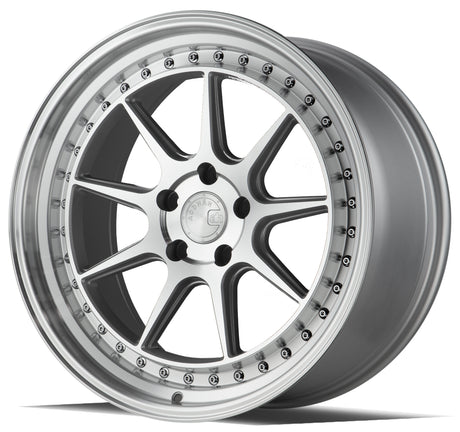 Aodhan DS-X 18X9.5 5X114.3 +30 Offset Wheel - Silver w/Machined Face
