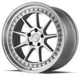 Aodhan DS-X 18X9.5 5X114.3 +15 Offset Wheel - Silver w/Machined Face