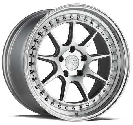 Aodhan DS-X 19X11 5X114.3 +22 Offset Wheel - Silver w/Machined Face
