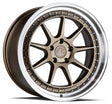 Aodhan DS-X 19X8.5 5X114.3 +35 Offset Wheel - Bronze w/Machined Lip