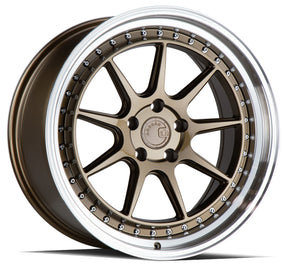 Aodhan DS-X 19X9.5 5X114.3 +30 Offset Wheel - Bronze w/Machined Lip