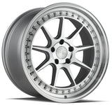 Aodhan DS-X 19X9.5 5X114.3 +22 Offset Wheel - Silver w/Machined Face