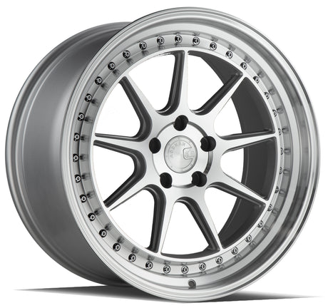 Aodhan DS-X 19X9.5 5X114.3 +15 Offset Wheel - Silver w/Machined Face