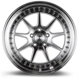 Aodhan DS-X 19X9.5 5X114.3 +22 Offset Wheel - Silver w/Machined Face