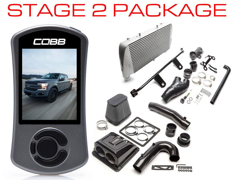 Cobb 17-19 Ford F-150 EcoBoost 3.5L Stage 2 Power Package w/TCM - Silver