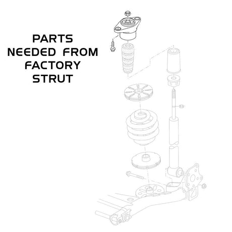 MSS0122-A Factory rear strut parts required