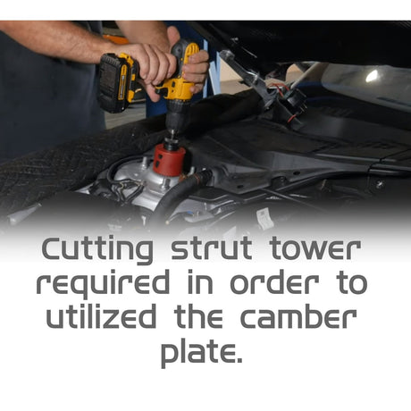MSS1091-A Strut-tower modification needed to use camber plate