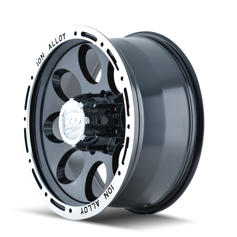 ION Type 174 15x8 / 5x114.3 BP / -27mm Offset / 83.82mm Hub Black/Machined Wheel