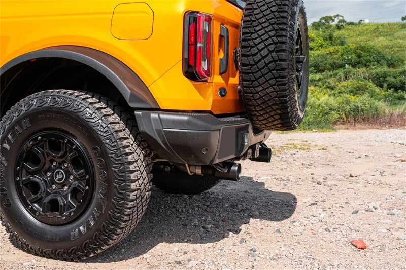 Corsa 21-25 Ford Bronco 2.7L 2-Door 2.75in Cat-Back Dual Rear Exhaust w/ 4in Straight-Cut Black Tips