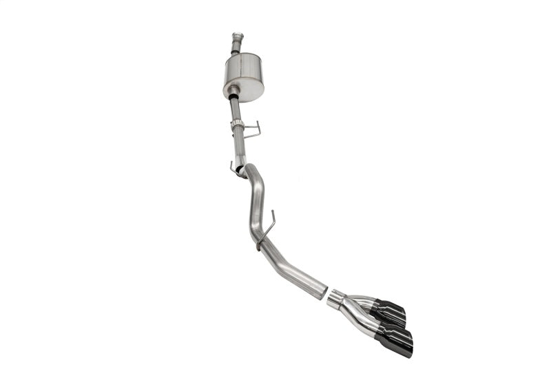 Corsa 2021-2025 Ford F-150 SuperCab/6.5in Bed 3.5L V6 Sport Cat-Back Single Side Exit-BlackPVD