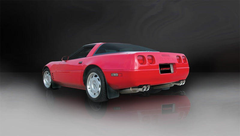 Corsa 1992-1995 Chevrolet Corvette C4 5.7L V8 LT1 Sport Cat-Back Exhaust w/ Twin 3.5in PolishedTips