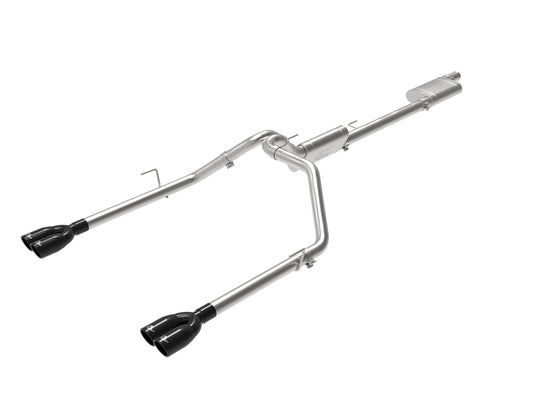 aFe Vulcan Series 3in-2-1/2in 304 SS Cat-Back 2020 Jeep Gladiator (JT) V6-3.6L w/ Black Tips