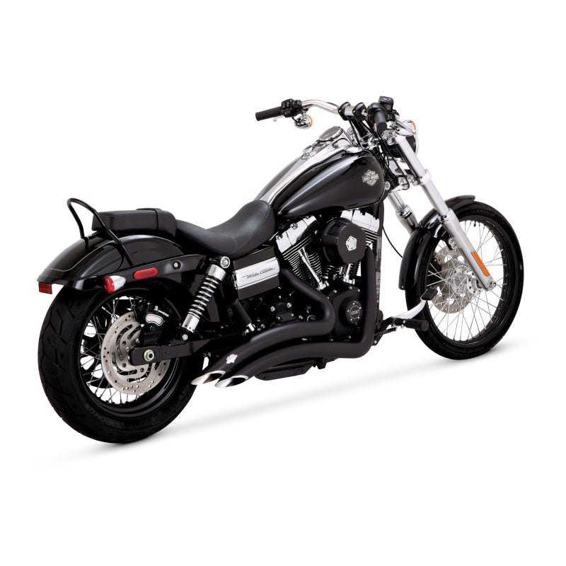 Vance & Hines HD Dyna 06-17 Big Radius 2-2 Black PCX Full System Exhaust