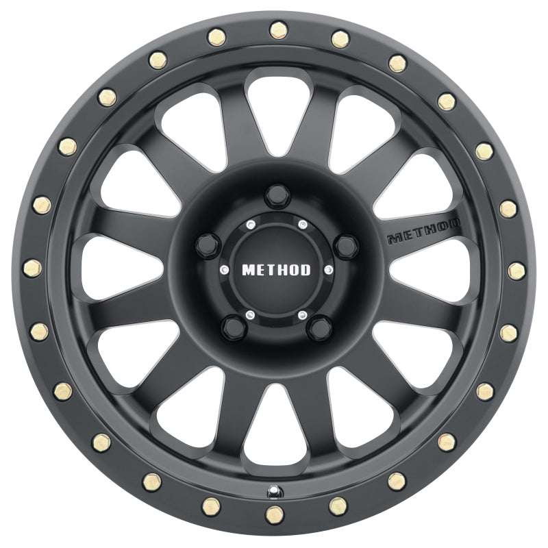 Method MR304 Double Standard 17x8.5 0mm Offset 5x5 94mm CB Matte Black Wheel