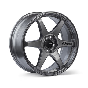 Enkei T6R Wheel in Matte Gunmetal - 18x9.5, 5x114.3, 38mm Offset