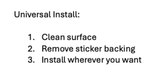 Installation Instructions