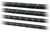 GReddy AN08 Reusable Hose Nylon Braided, Black/Gold/Blue