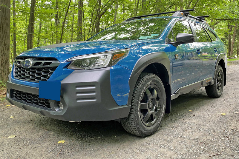 Rally Armor 22-25 Subaru Outback Wilderness Black Mud Flap Blue Logo