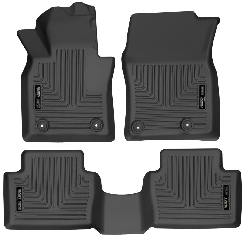 Husky Liners 19-22 Mazda 3 / 20-22 CX-30 WeatherBeater Front & 2nd Seat Floor Liners - Black