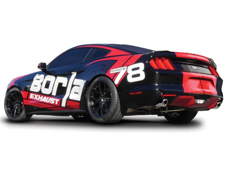 Borla S-Type Cat-Back 15-17 Ford Mustang GT 5.0L V8 MT/AT 2.5in pipe 4in tip