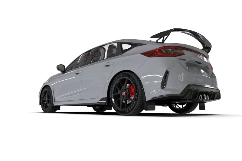 Rally Armor 23-25 Honda Civic Type R Black Mud Flap Grey Logo