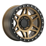 Method MR312 17x9 -12mm Offset 6x5.5 106.25mm CB Method Bronze/Black Street Loc Wheel