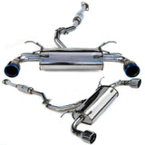 Invidia Subaru BRZ / Scion FRS Q300 w/ Rolled Titanium Tips Cat- Back Exhaust (Blue Edge)