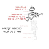 Rev9 Hyper-Street II Coilovers for Audi A4 (B8) 09-16 / S4 - product view 7